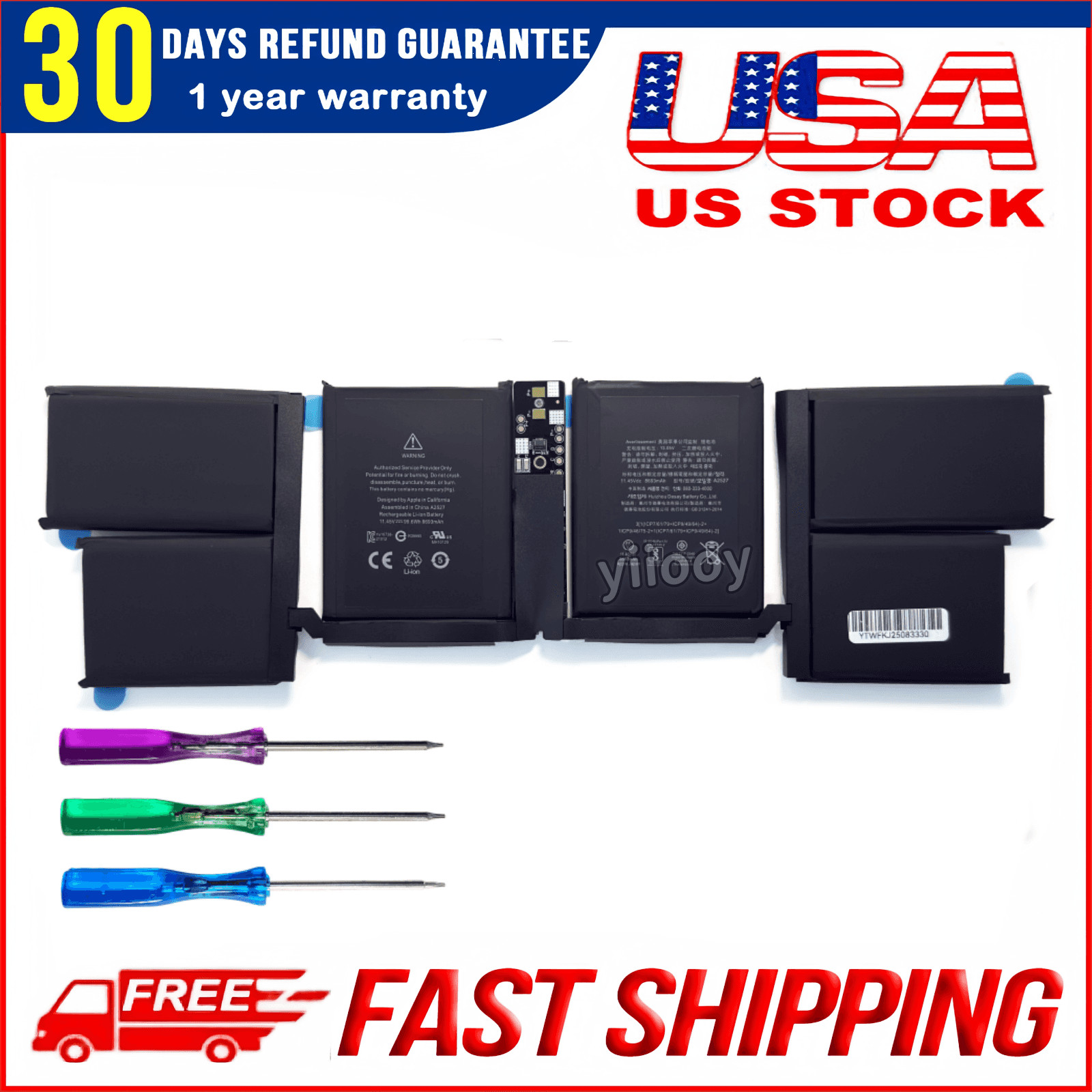 New Genuine 8693mAh A2527 Battery for Apple MacBook Pro 16" Late 2021 A2485