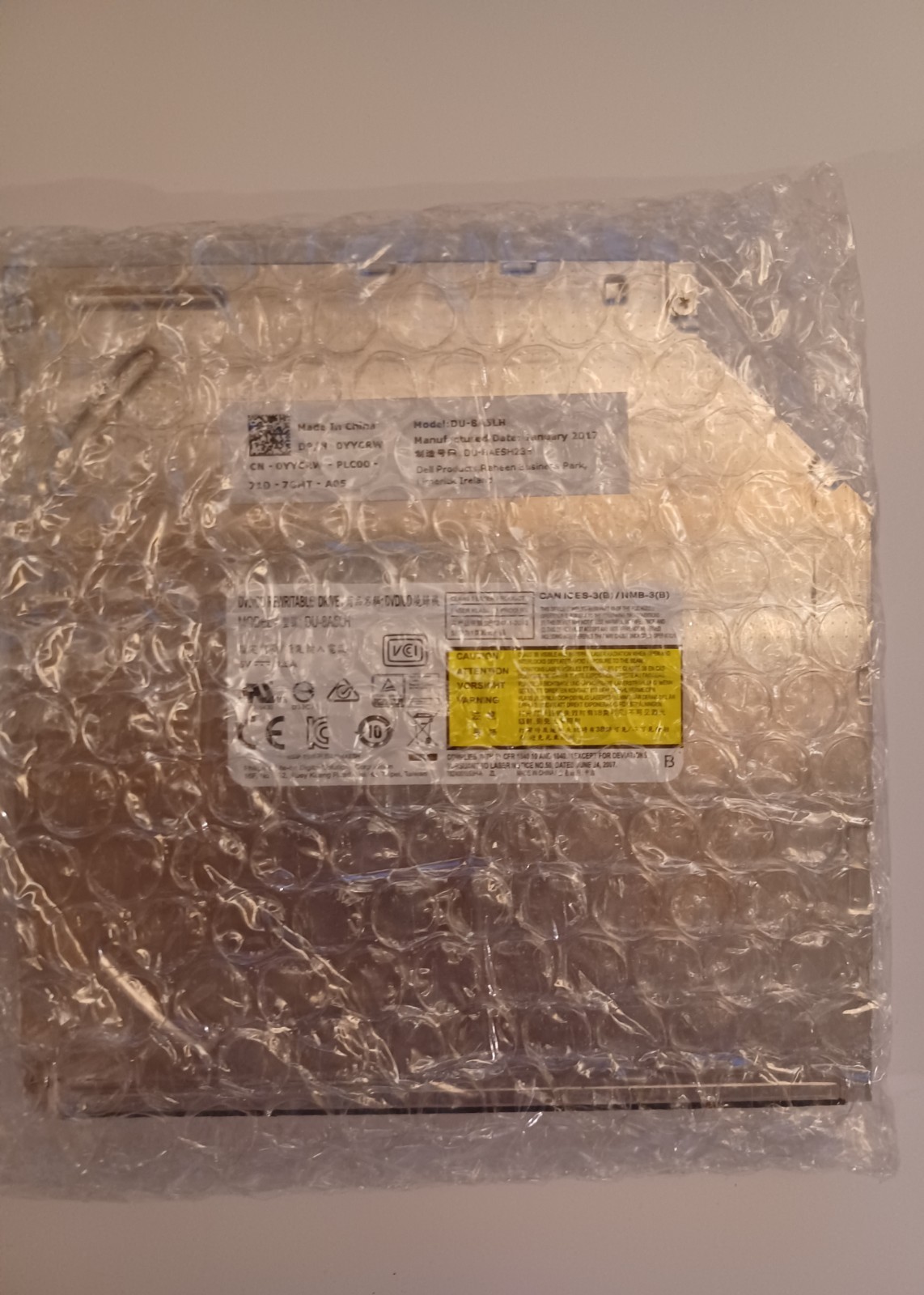Dell DVD-RW Optical Disc Drive 0YYCRW DU-8A5LH