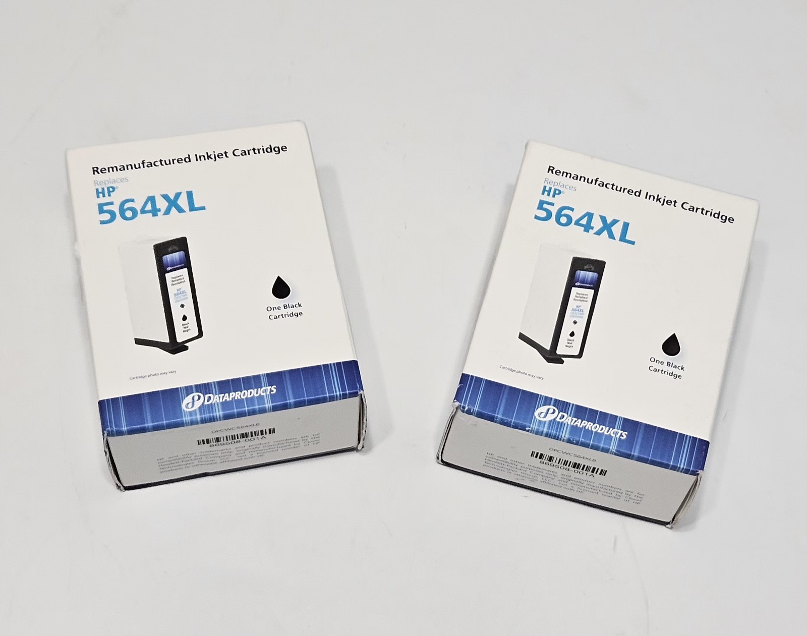 2X NEW Dataproducts Black XL High Yield Ink Cartridges Compatible HP 564XL