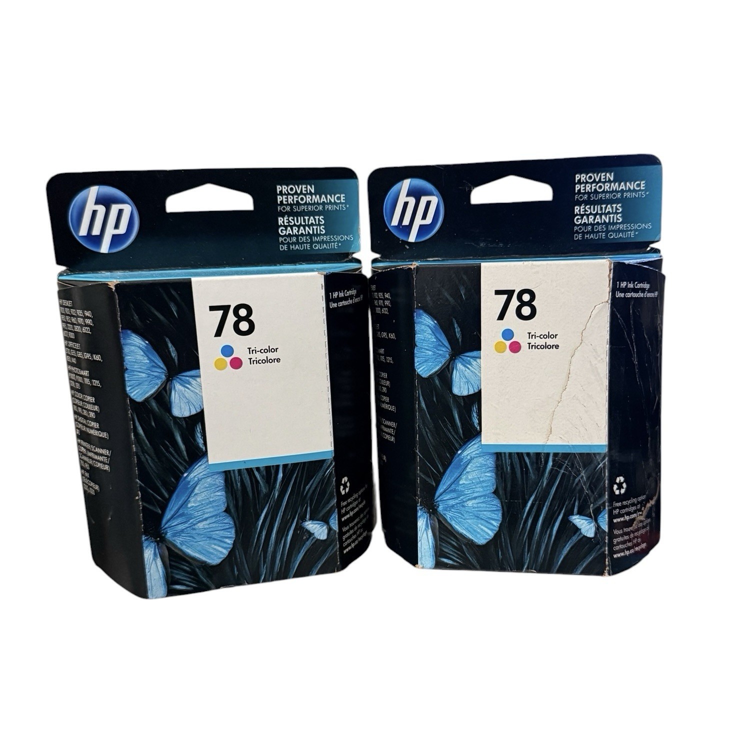 Lot Of 2 HP 78 Ink Cartridge Tri-color C6578DN Genuine Printers Expired NEW