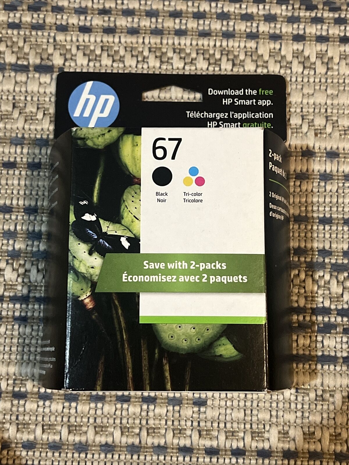 Genuine HP 4 Pack 67 Black & 67 Cyan Yellow Magenta Ink Cartridges Exp 10/2025+