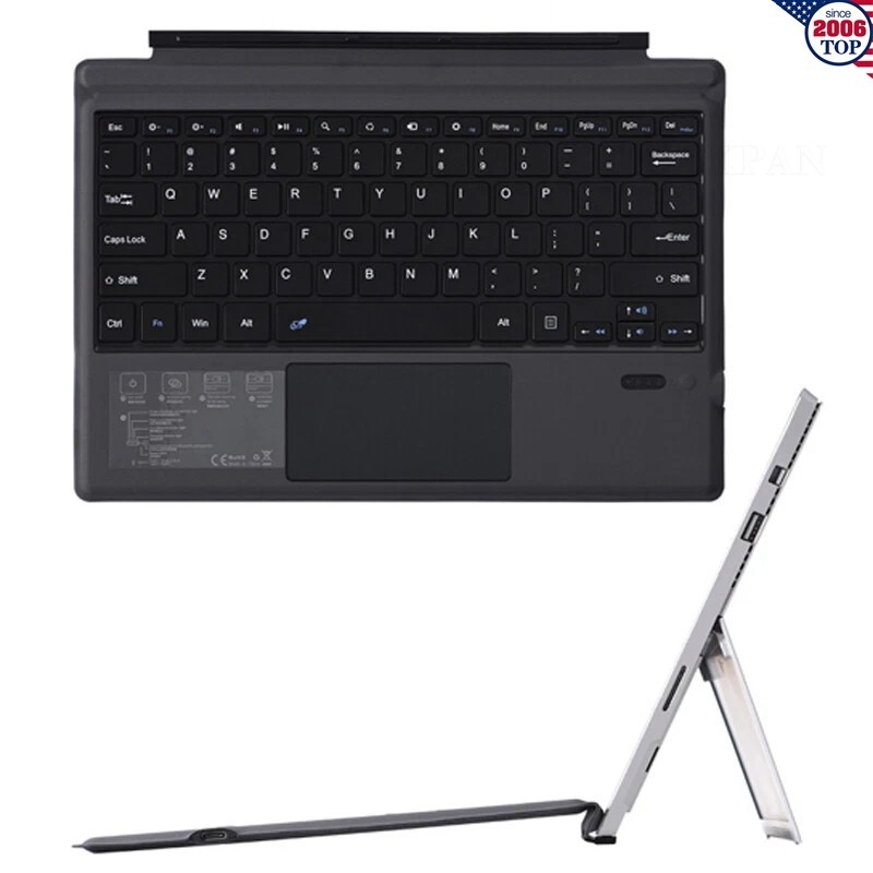 Wireless Keyboard Magnetic Type Cover Trackpad for Microsoft Surface Pro 7/6/5/4