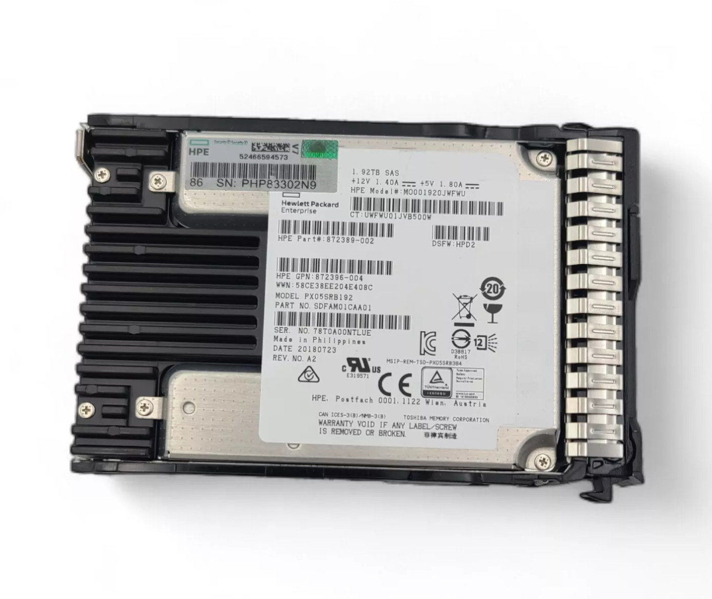 NEW HPE 1.92TB SAS 12G 2.5" G10+ GEN11 Server SSD Replace P40507-B21 P41532-001