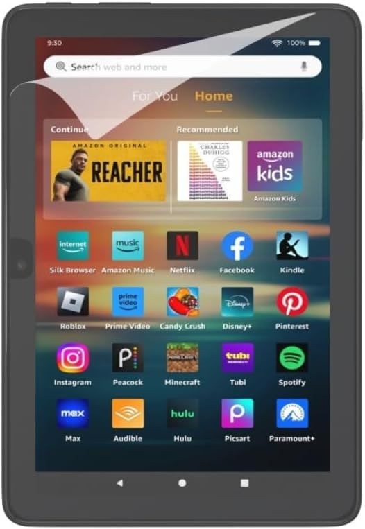 2 Pack Clear Screen Protector for Amazon Fire HD 8 Tablet (2022 & 2024)
