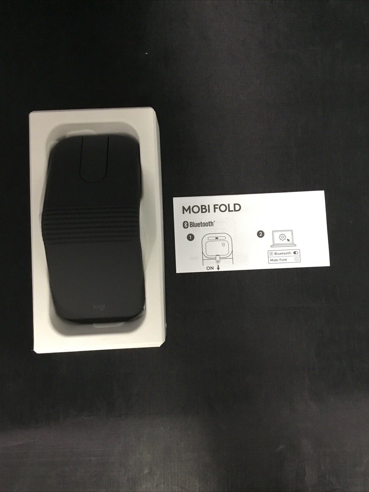 Authentic Logitech MOBI FOLD Ultra-Portable Mouse (910-007601)