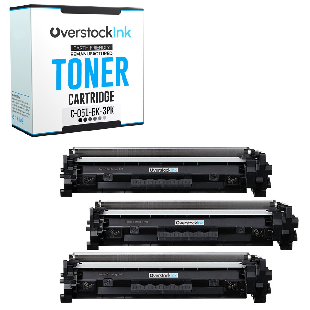 OSI 3-Pack Replacement Canon 051 Toner Cartridges for imageCLASS MF267dw MF269dw
