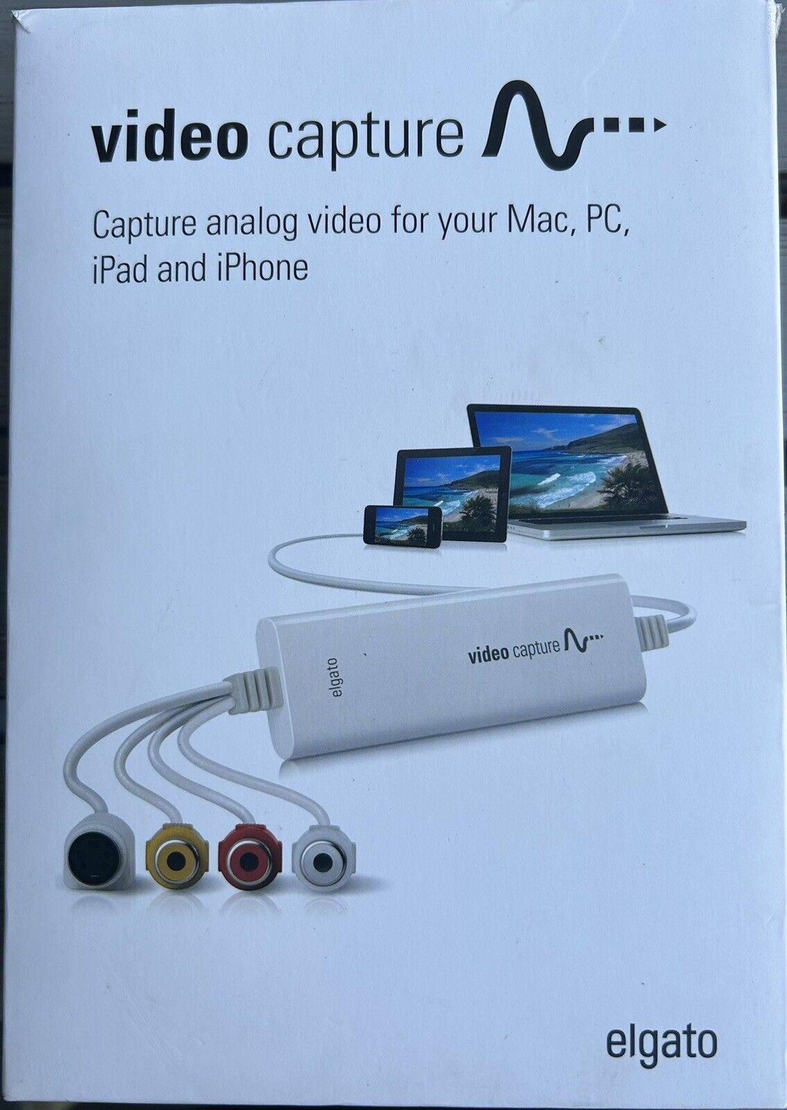 Elgato Video Capture - Capture Analog Video for Mac, PC iPad and iPhone Open Box