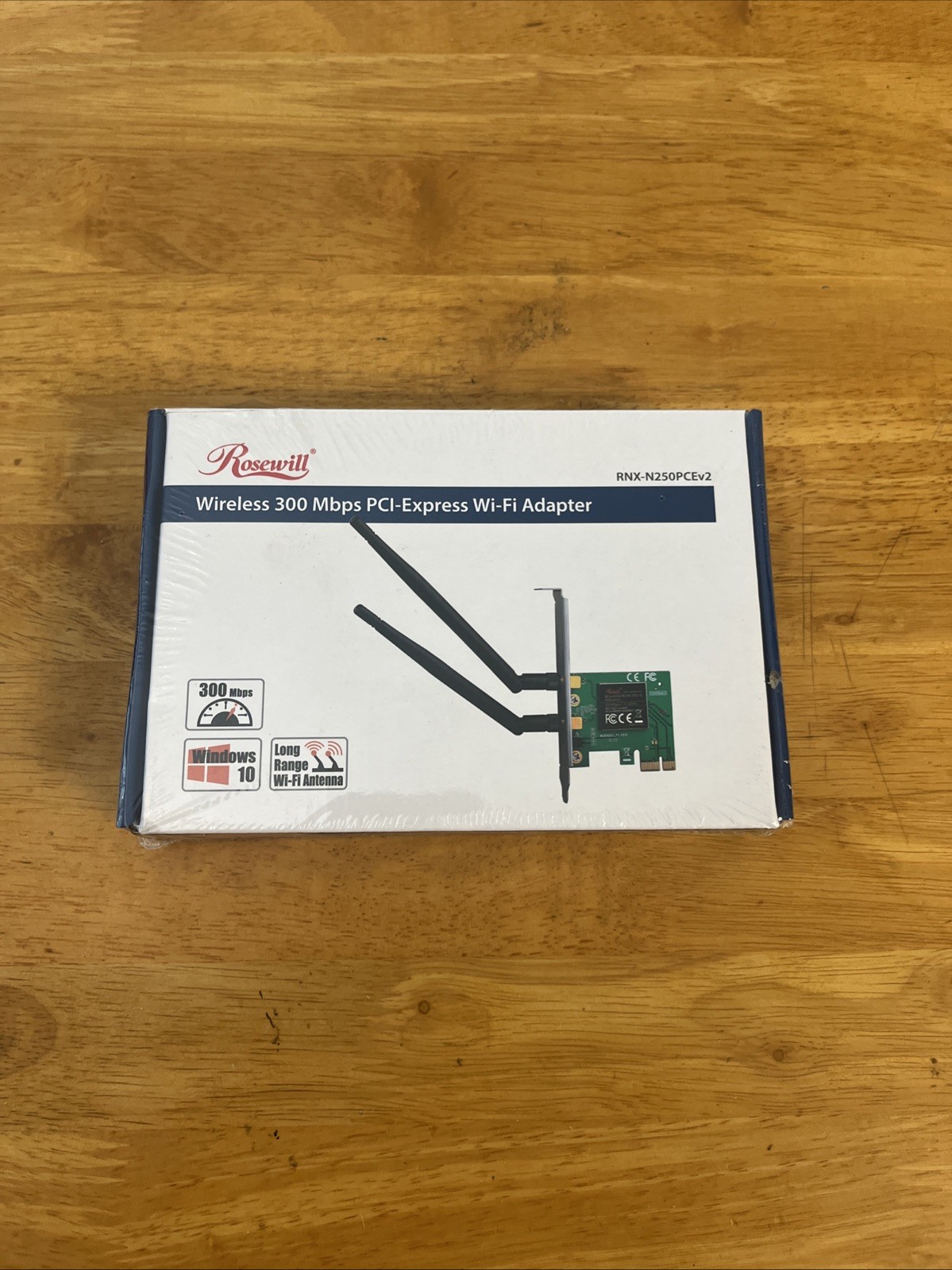 Rosewill Wireless N300 PCI-E WiFi Adapter, 300 Mbps (2.4 GHz) PCI Express ROSWI