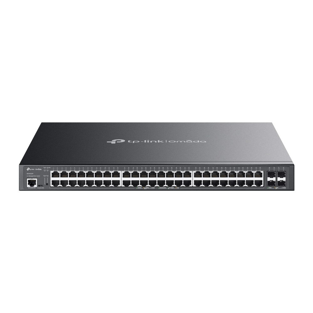 TP-Link SG3452XP | Omada 48-Port Gigabit L2+ PoE+ Managed Switch | 4* 10GE SFP+