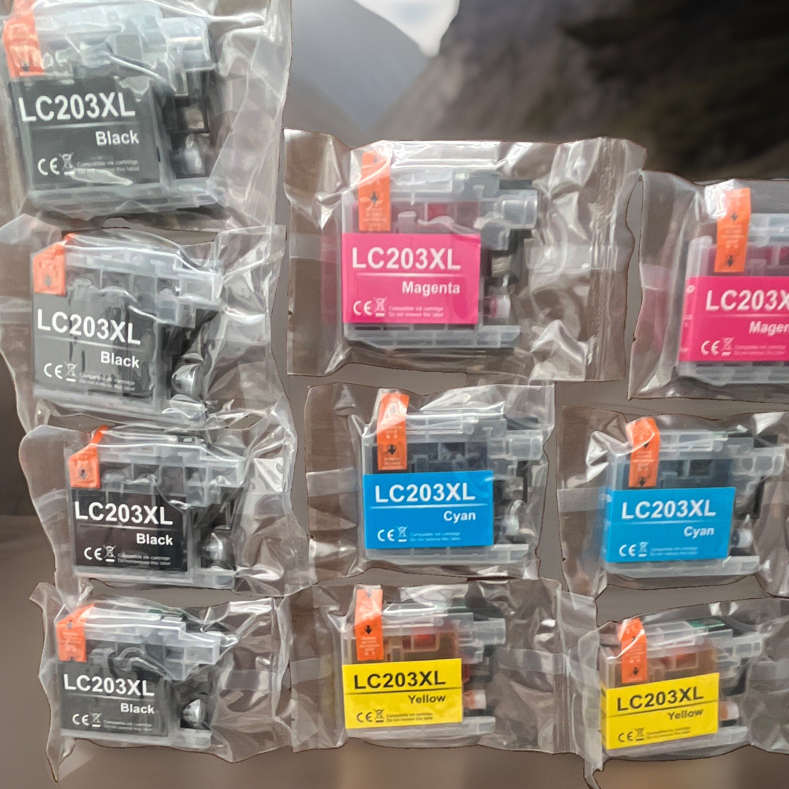 LC203XL  10 Pack Compatible Ink Cartridges for Brother Black/Cyan/Magenta/Yellow