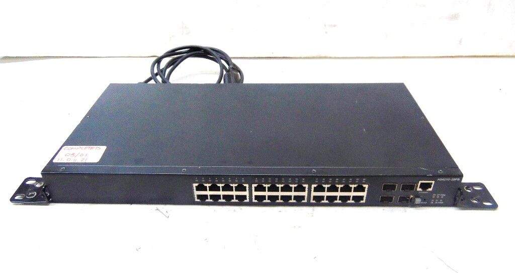 SMC GIGABIT ETHERNET SWITCH, AS4210-28PB, 24-PORTS, 10/100/1000 MBPS RJ 45-PORTS