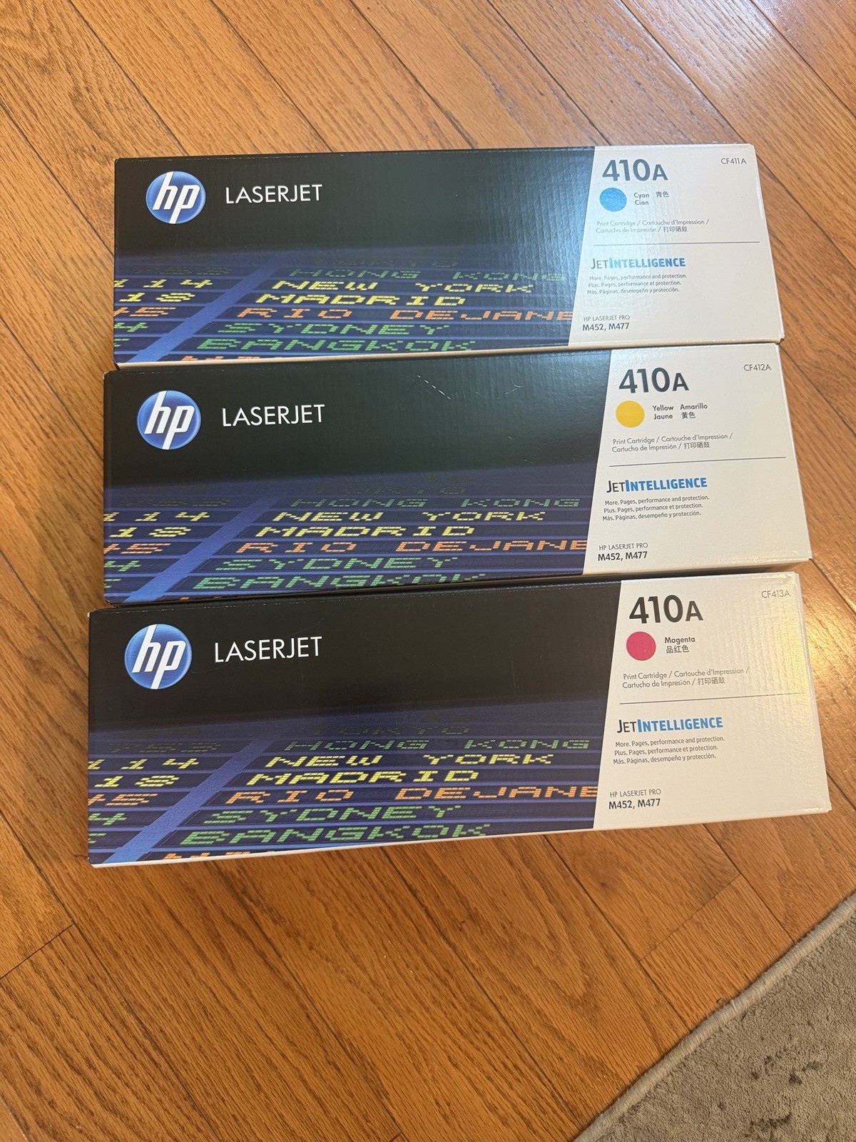 ✨ Genuine HP 410A CF413/12/11A Magenta Cyan Yellow Toner New Sealed 3 Pack