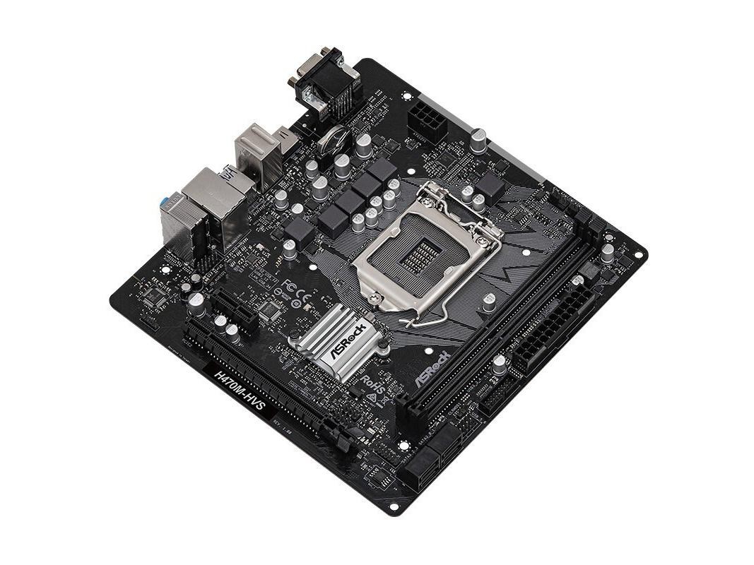 For ASROCK H470M-HVS motherboard H470 LGA1200 DDR4 64G HDMI+VGA M-ATX Tested OK