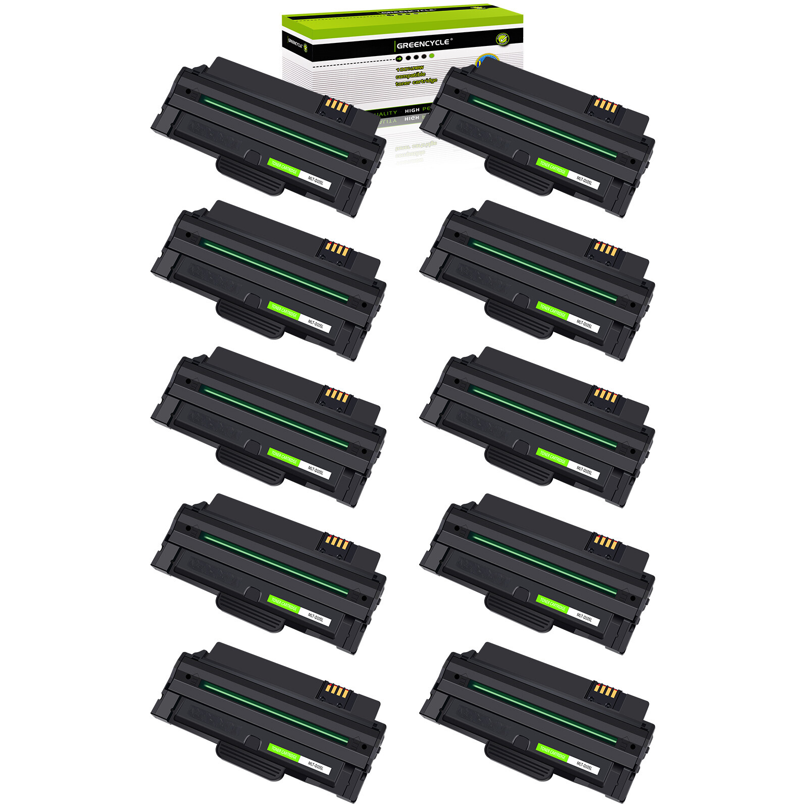 10PK MLT-D105L MLT-D105S Toner Cartridge Fit For Samsung ML-1910 2525W SCX-4623F