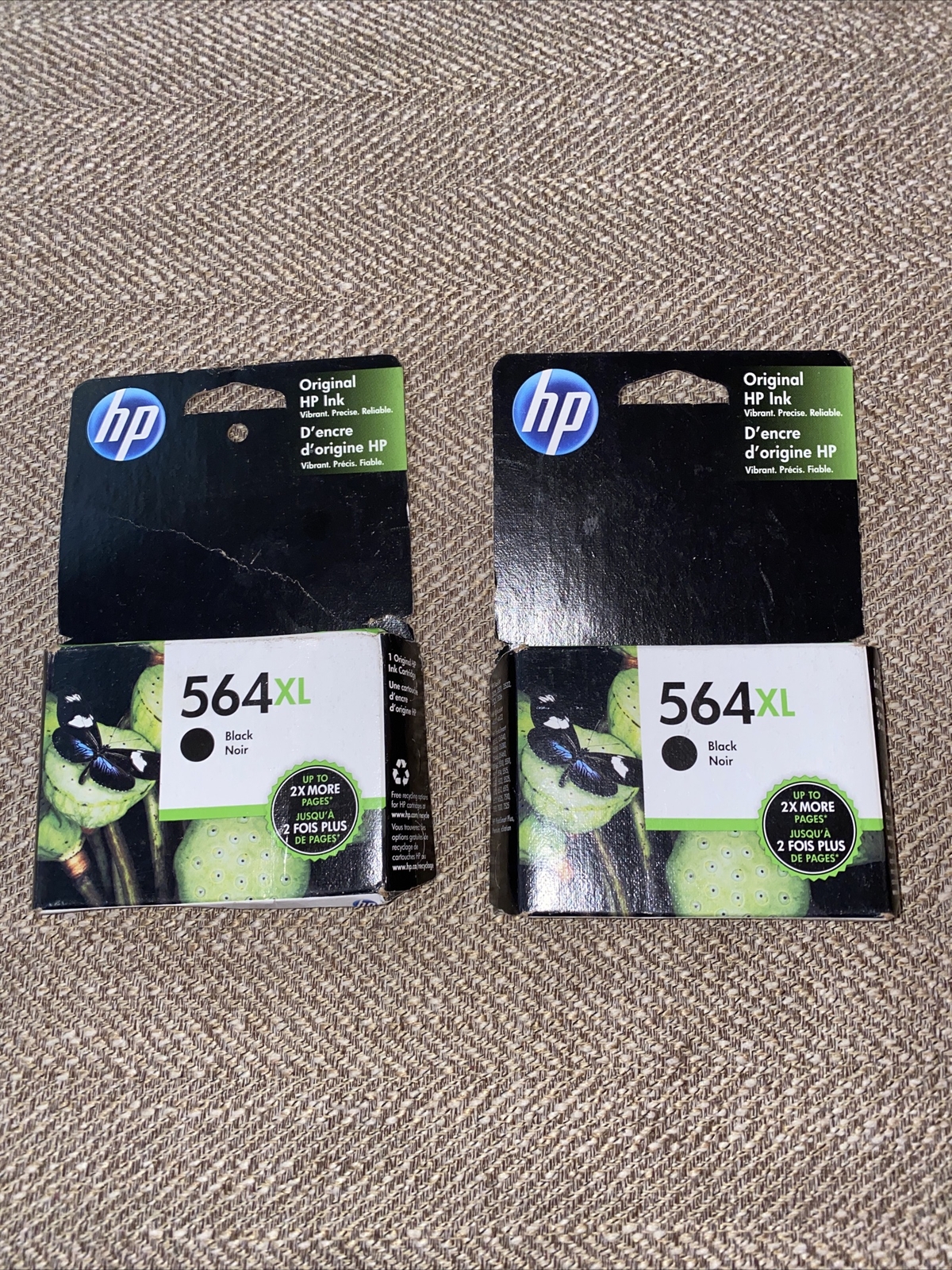 HP 564XL CN684WN High Yield Black Ink Cartridge Brand New Never Used Set Of 2