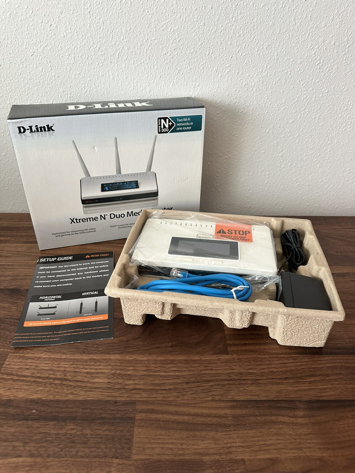 D-Link DIR-855 Xtreme N Duo Media Router Gaming HD Video, 2 WiFi- 1 Router Oled