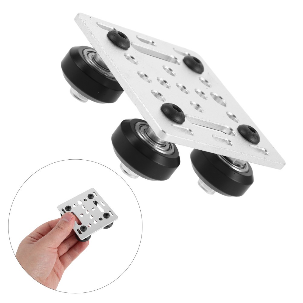 Silver Metal V Wheel Plate for 3D Printer Gantry Durable Precision Sliding