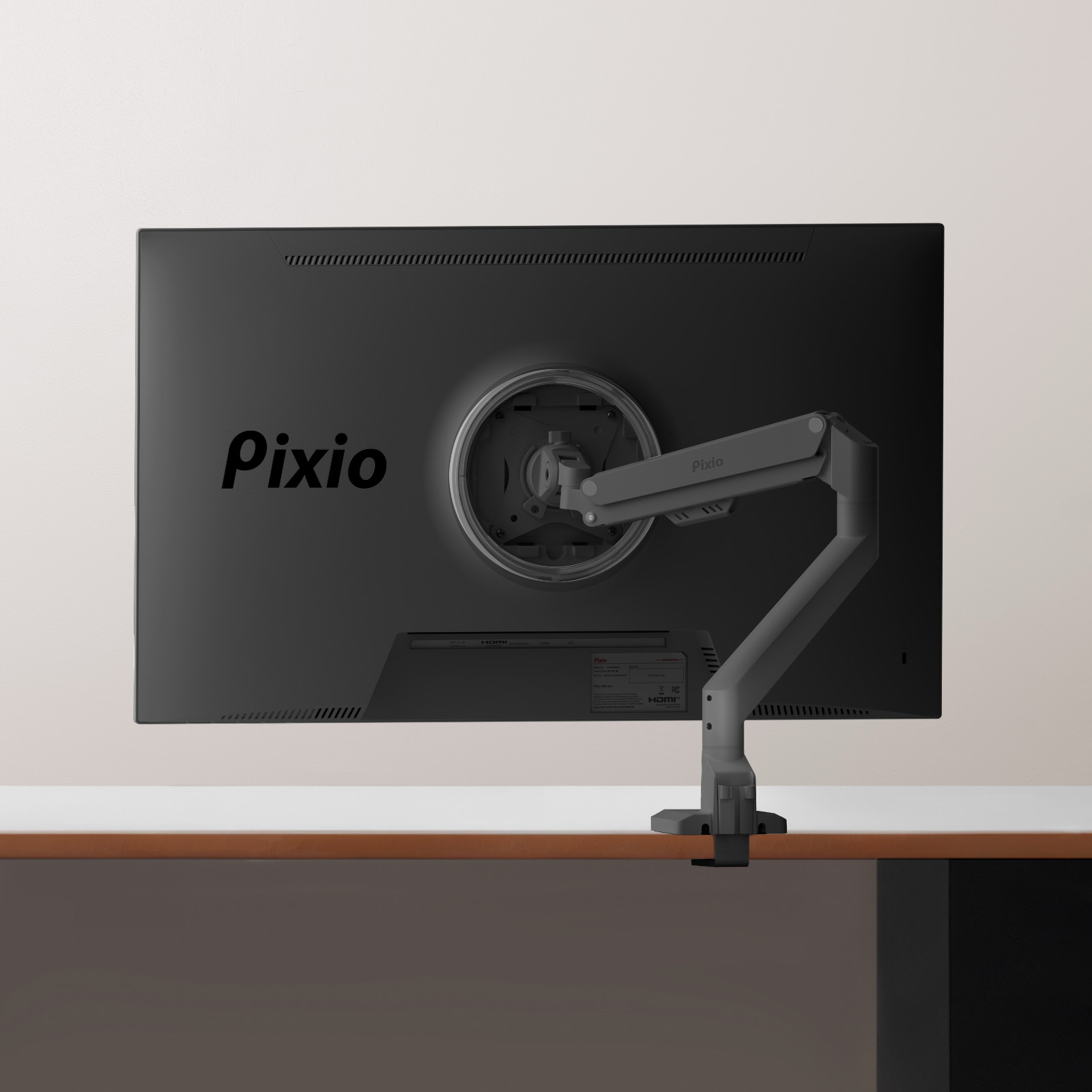 Pixio PS1S Wave Premium Universal Single Monitor Arm | Multiple Colors