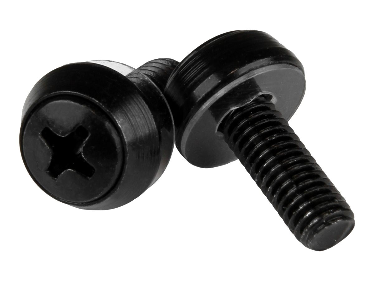 StarTechcom 50PKG M6 Mounting Screws Rack Accessories CABSCREWSM6B