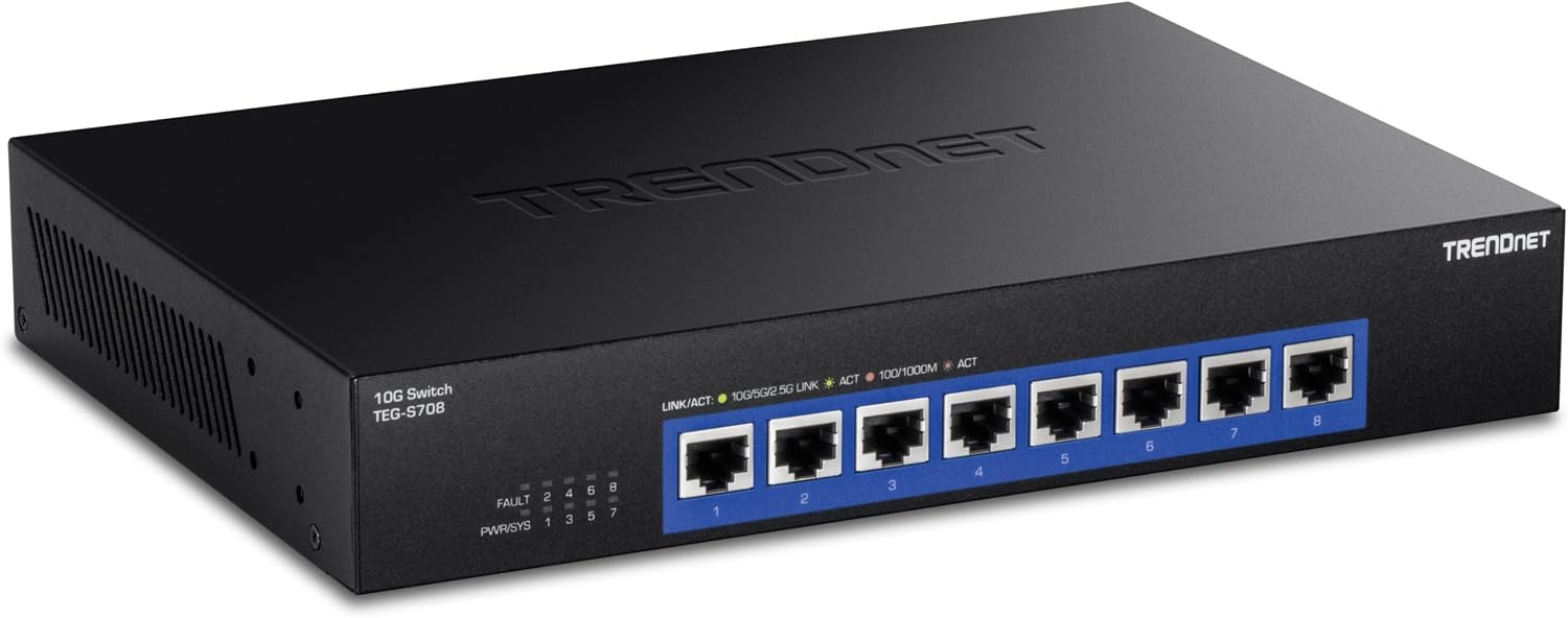 TRENDnet  TEG-S708, 8-Port 10G Switch ( RENEWED)