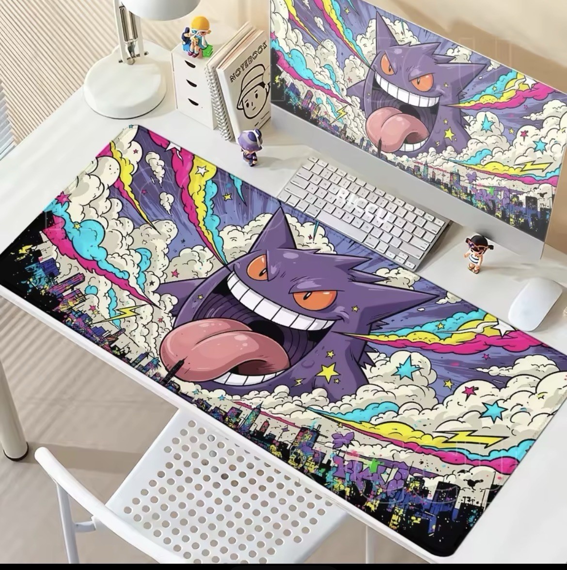 P-Pokemon-Gengar Grande Mousepad Large Gaming Mouse Pad