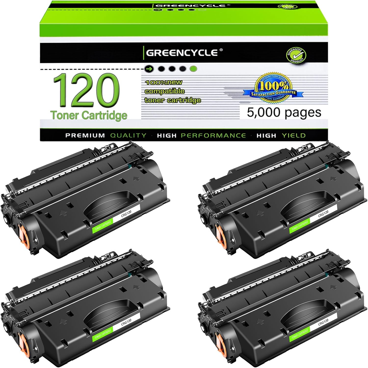 4 Pack CRG-120 Toner Compatible with Canon ImageClass MF417dw MF6680DN MF6780DW