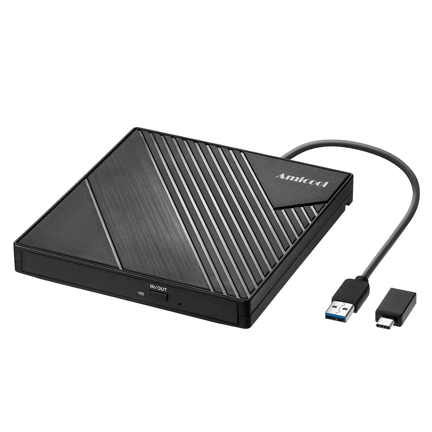 External USB 3.0 USB C CD DVD +/-RW Portable CD Burner Optical Drive