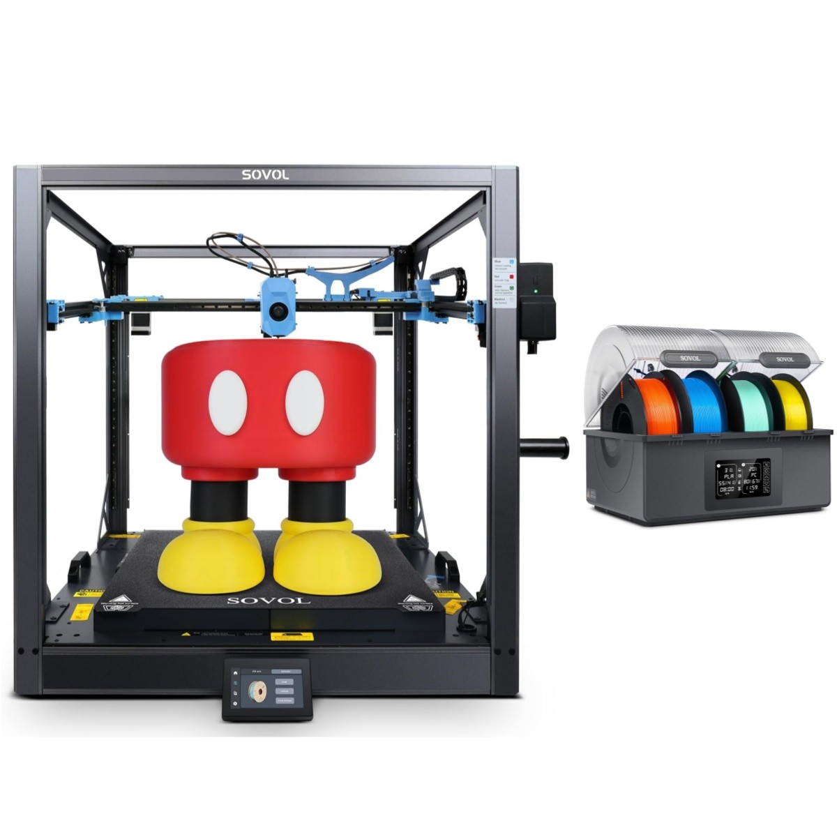 Sovol SV08 MAX CoreXY 3D Printer 700mm/s with SH03 4-Spool Filament Dryer Box