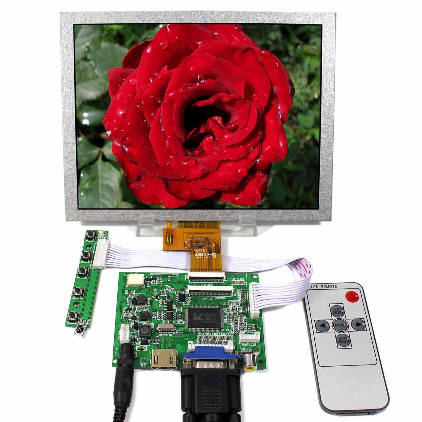 HD VGA AV LCD Controller Board 8inch EJ080NA-05A 800X600 LCD Screen