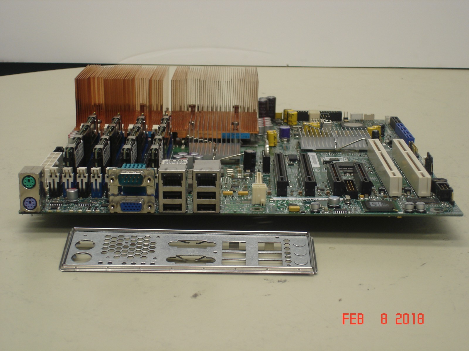 E11025-103 INTEL MOD S5000PSL MOTHERBOARD W/ 2 x E5440 2.83GHZ QC CPU & 8GB RAM
