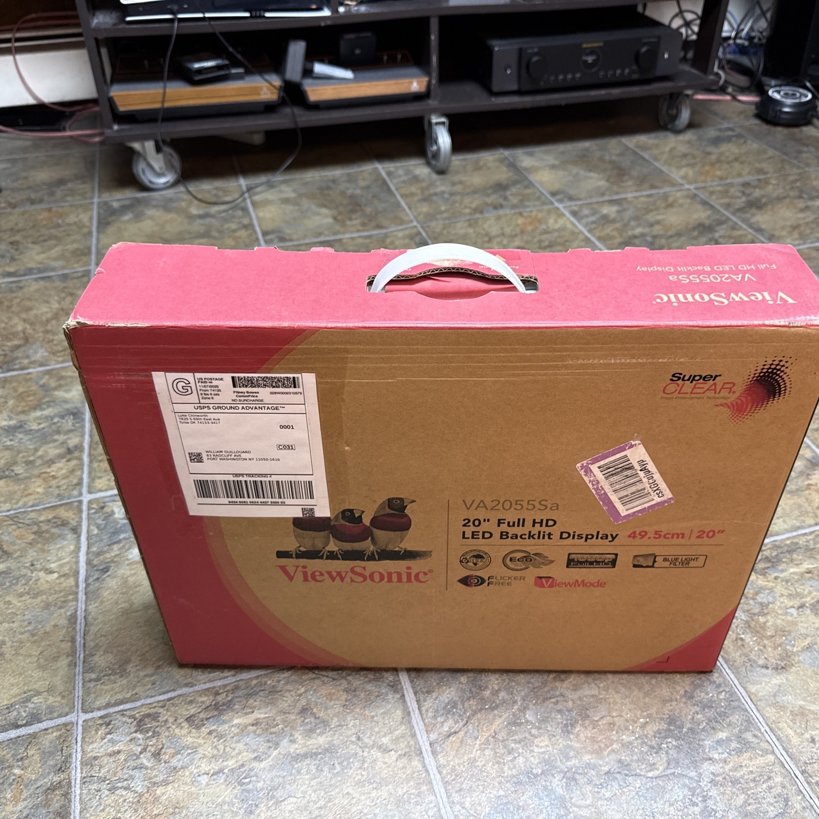 ViewSonic 20" 1080p Full LED Backlit Display Monitor VA2055Sa In Box Working
