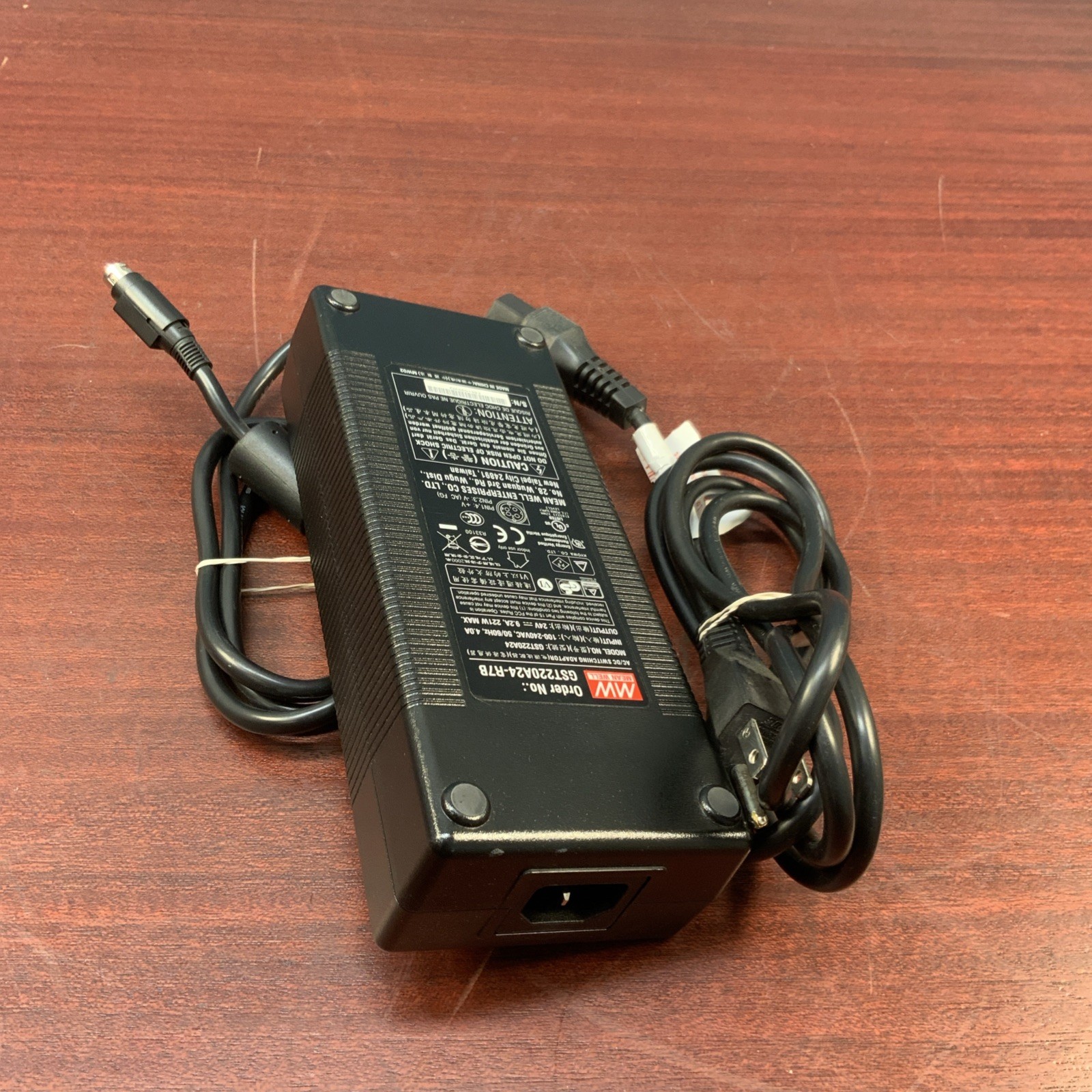 GENUINE MEAN WELL GST220A24-R7B AC/DC SWITCHING ADAPTOR 24V 9.2A 221W 4 PIN