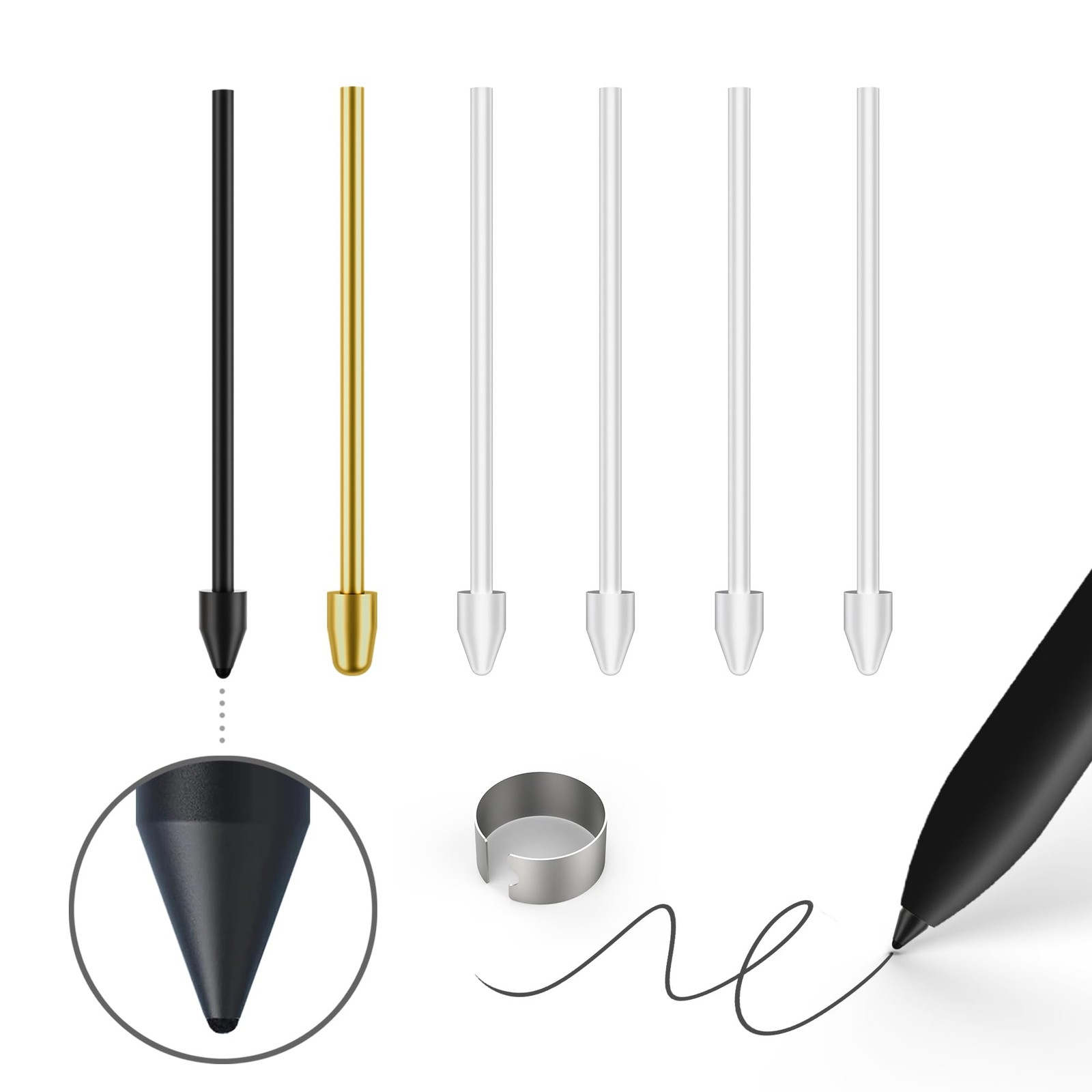Soft/Metal Nibs/Tips Replacement for Samsung Galaxy Tab S10/S9/S8/S7/S6,Phone...