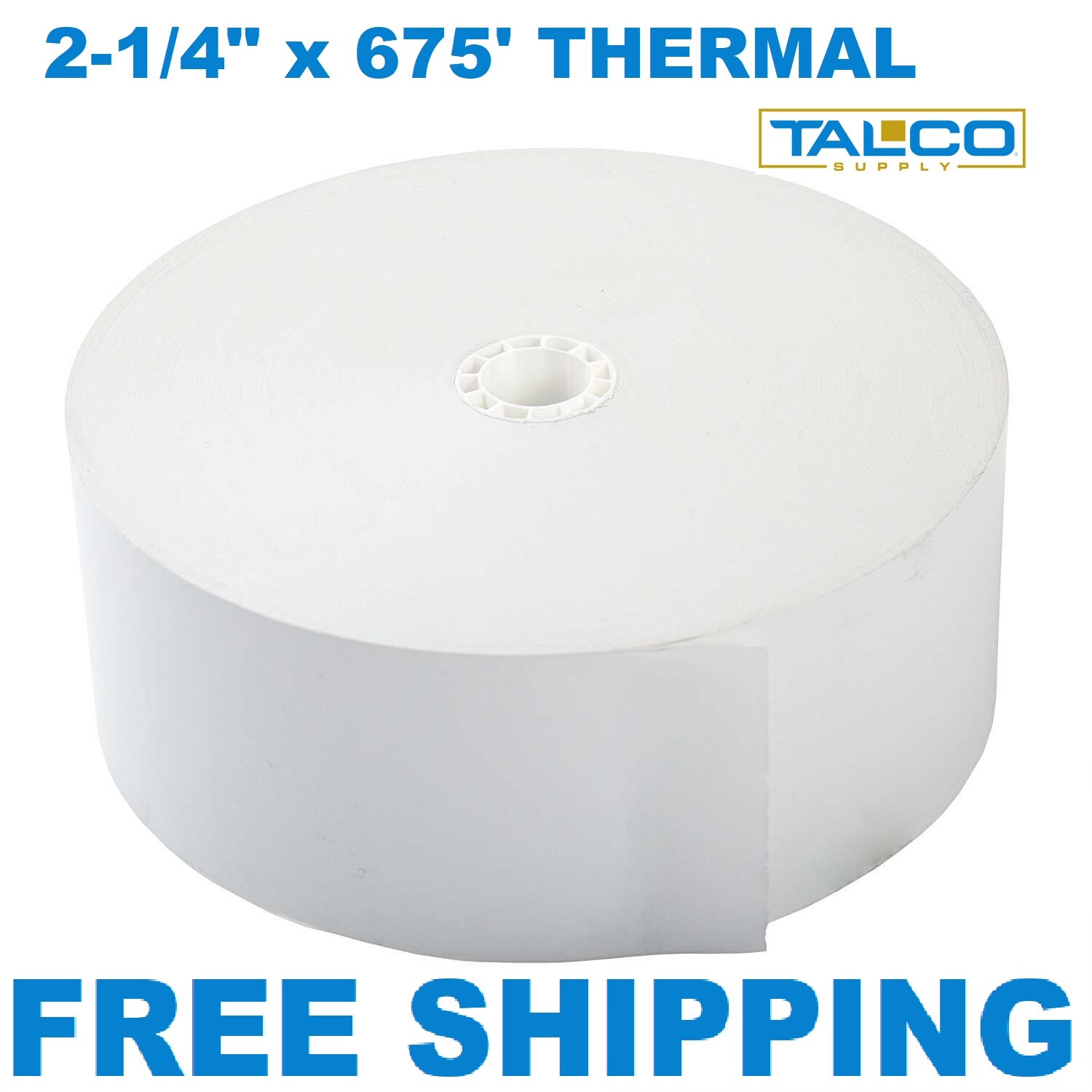 (4) GENMEGA ATM (2-1/4" x 675') THERMAL RECEIPT PAPER ROLLS ~FAST ~