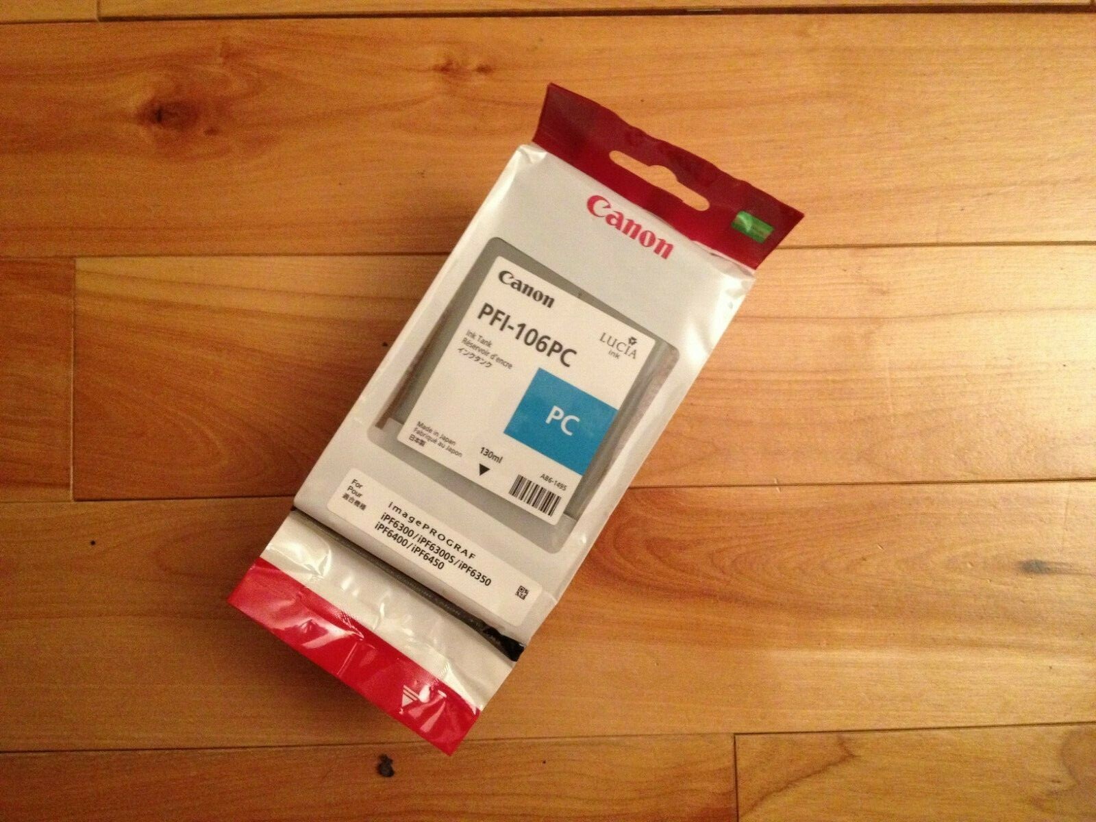 Canon Ink PFI-106PC Photo Cyan , for imagePROGRAF , NEW , GENUINE