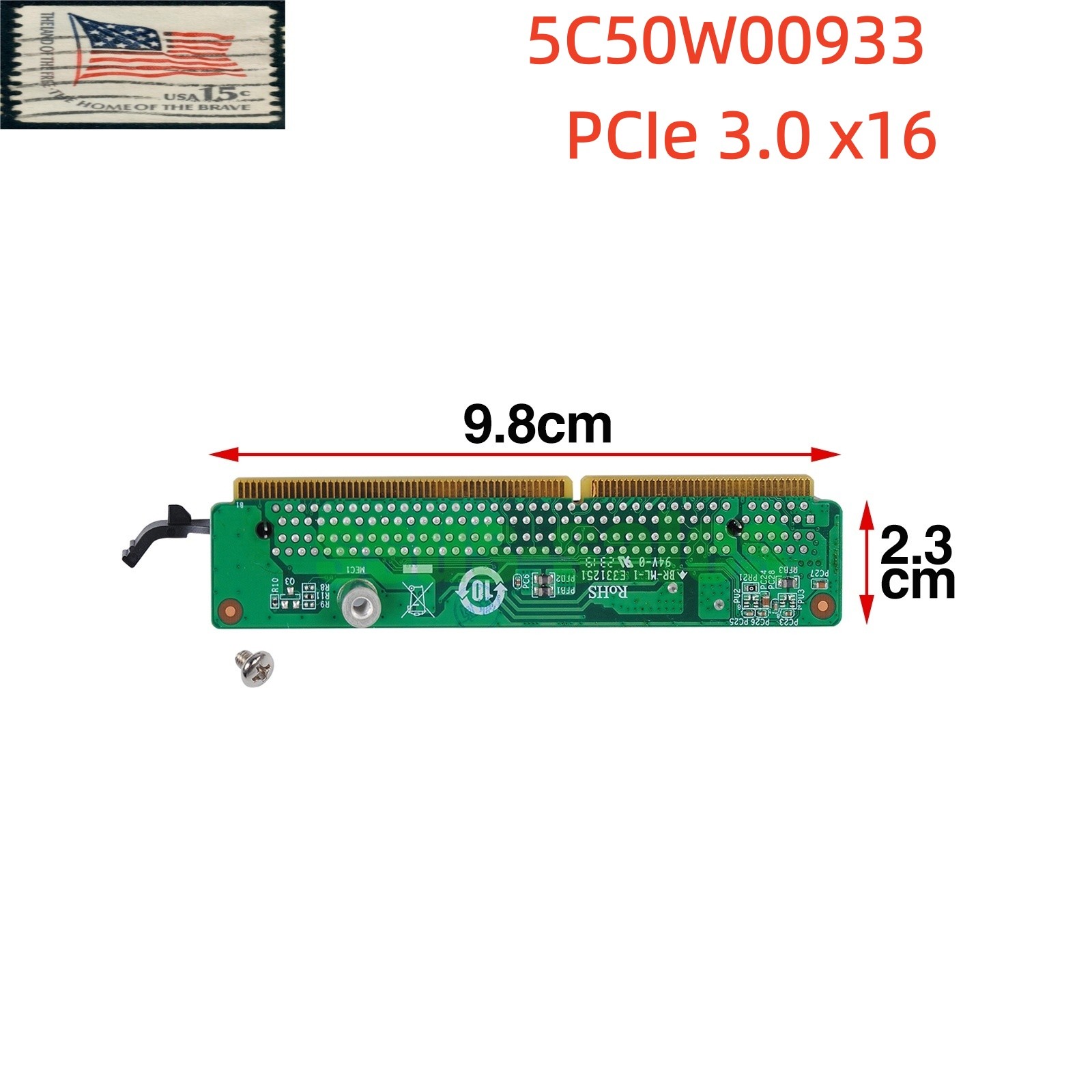 5C50W00933 Graphics Card Riser Card for Lenovo Tiny8, M90Q G3, P360 Tiny P3 NEW