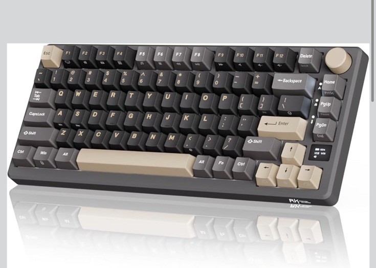 RK ROYAL KLUDGE M75 Wireless Mechanical Keyboard 2.4Ghz/BT5.1/USB-C  75% Layout