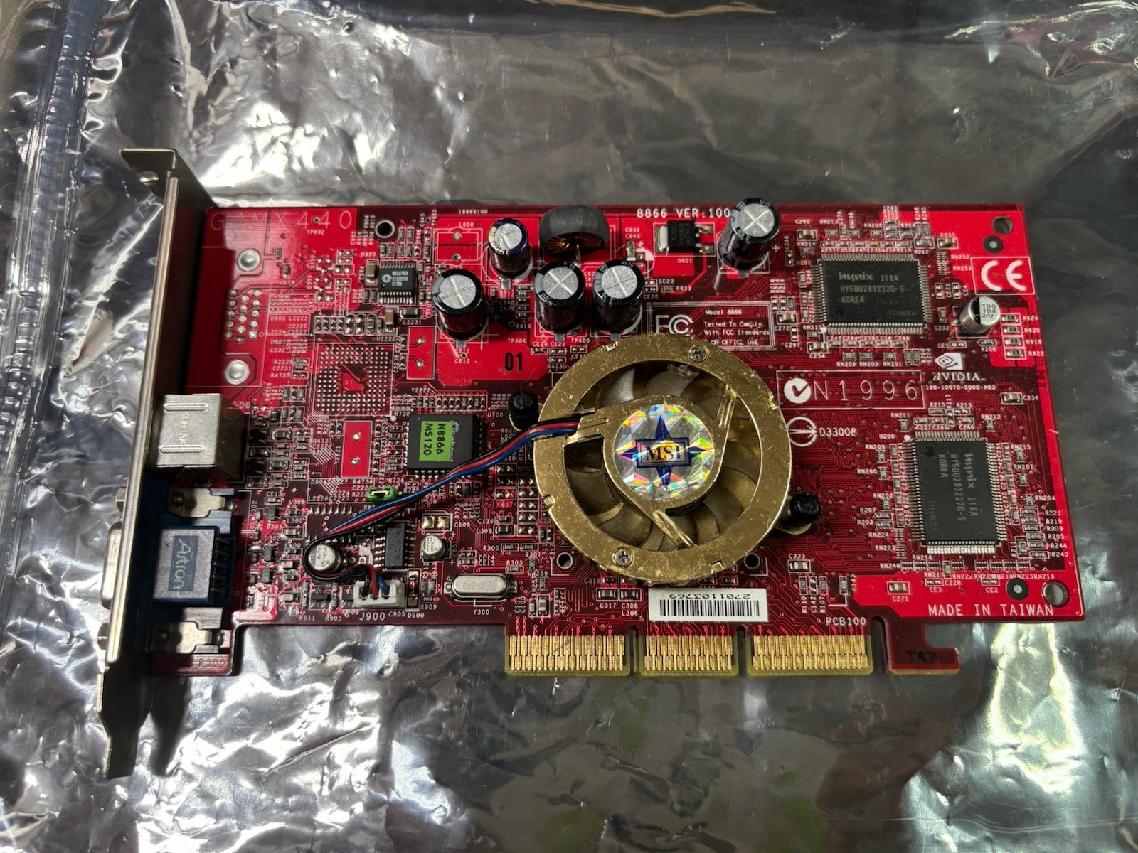 MSI NVIDIA GeForce4 MX 440 Graphics Card