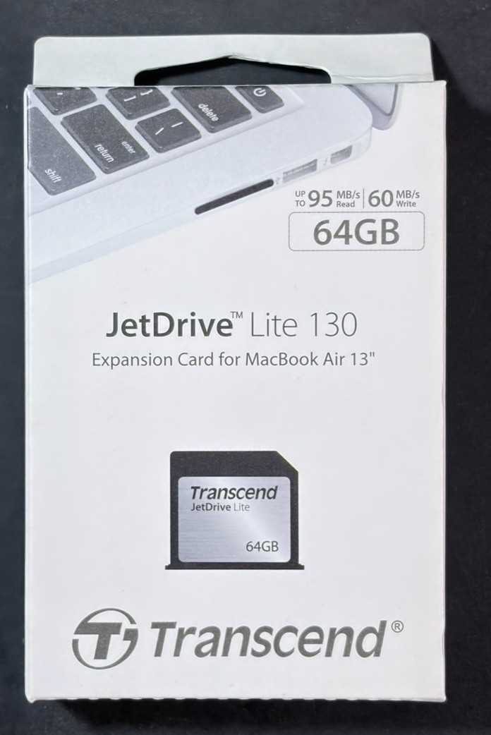 Transcend JetDrive Lite 130 64GB Expansion Card for MacBook Air 13'' NEW