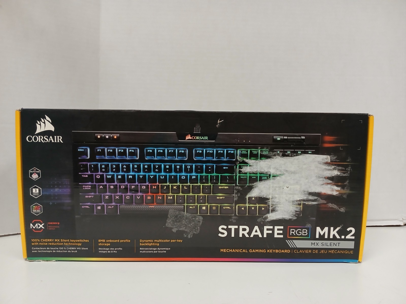 Corsair Strafe MK.2 RGB Mechanical Gaming Keyboard With Wrist Rest, Black