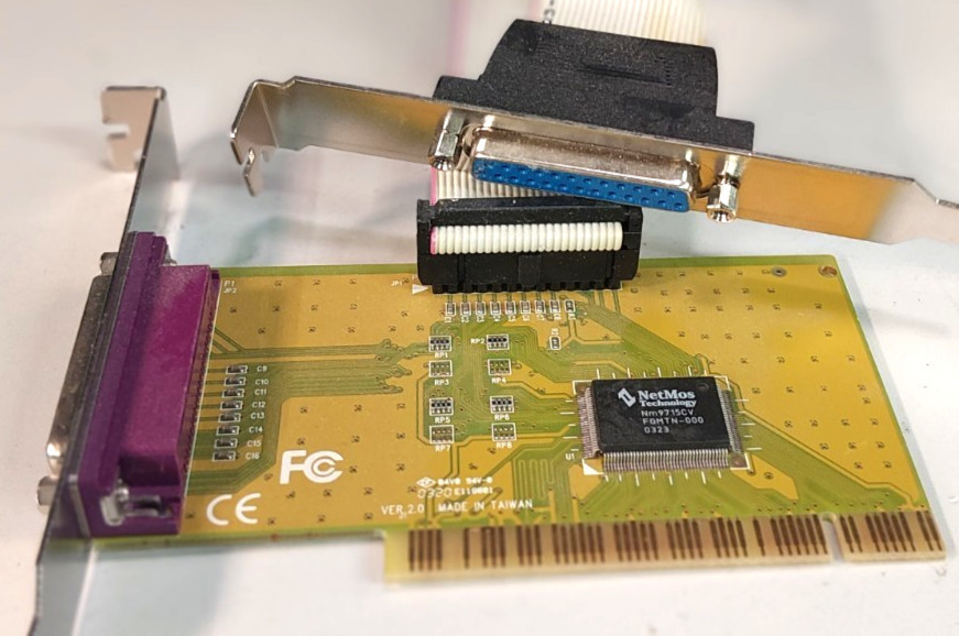 Rare-NetMos -Technology- E119801 PCI 2 Port ECP/EPP  Chipset Nm9715CV w/ Cable