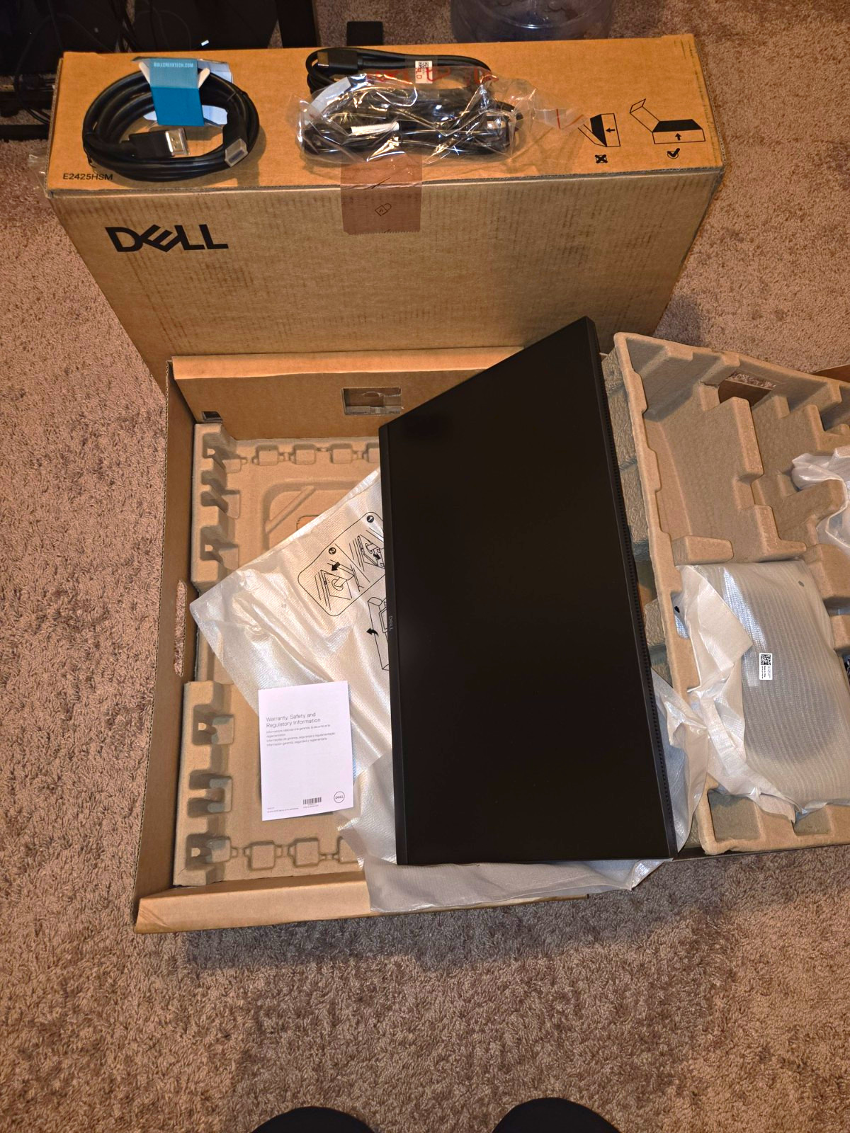 Dell E2425HM 24" LED Monitor 1080p 100Hz HDMI/DP/VGA 16:9 Black