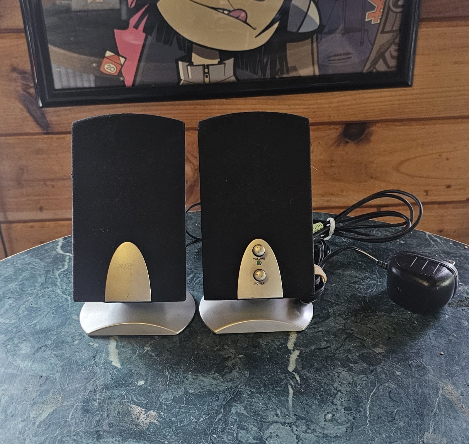 Vtg. EMachines SP-30A Computer Speakers w/Power Adapter VG+ 🦕 Y2K Aesthetic