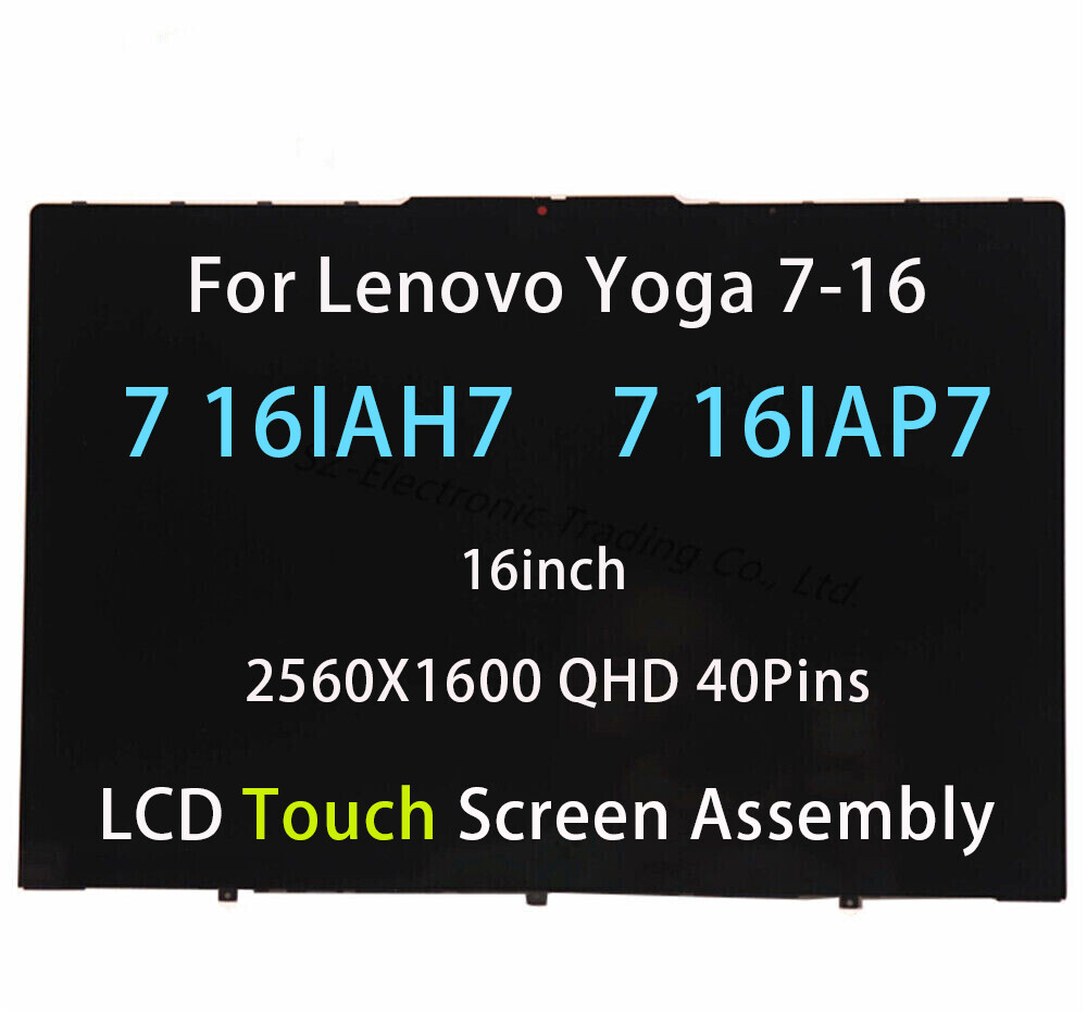 Lenovo IdeaPad Yoga 7 16IAP7 LCD Touch Screen W/ Bezel 16in QHD 2560x1600 40Pins