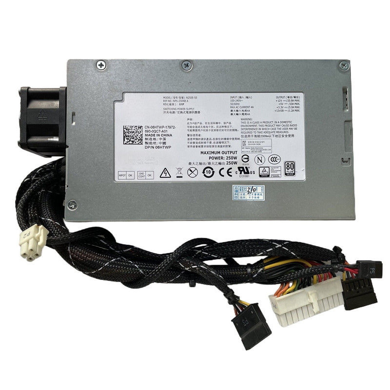 For Dell R210 R220 250W Power Supply L250E-S0 N250E-S0 V38RM C627N NPS-250NB A