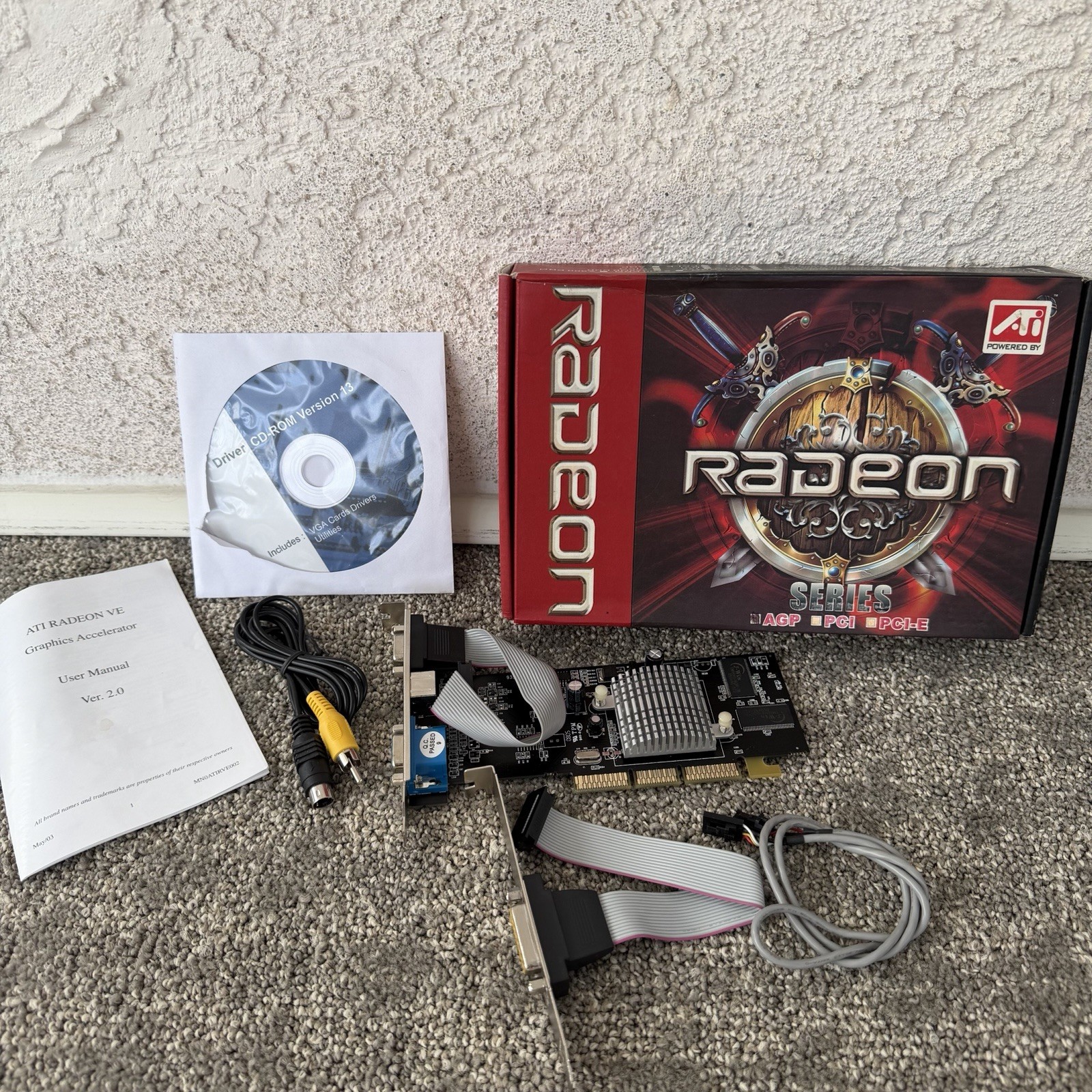 New Open Box Vintage ATI Radeon Video Graphics Card AGP-VEL-TV4D-64D