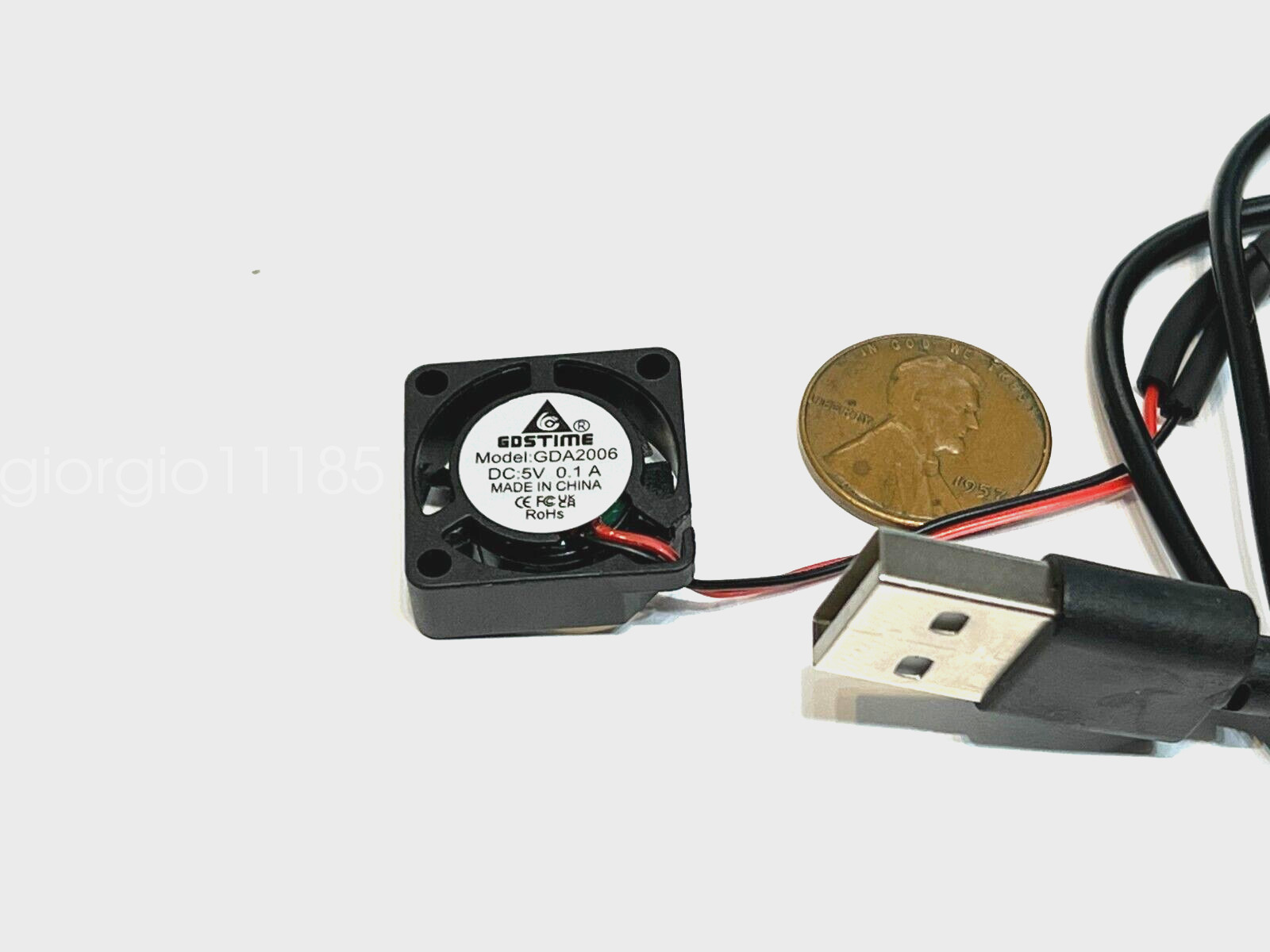 USB 2006 micro Small 5V DC Cooling Fan 20mm 6mm 2Pin Mini axial 2cm