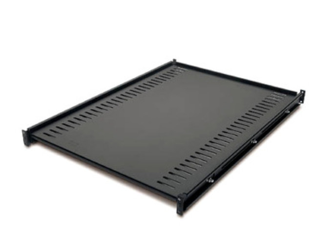 APC NetShelter Sliding Server Rack Shelf AR8122BLK with 250lb Capacity (Black)