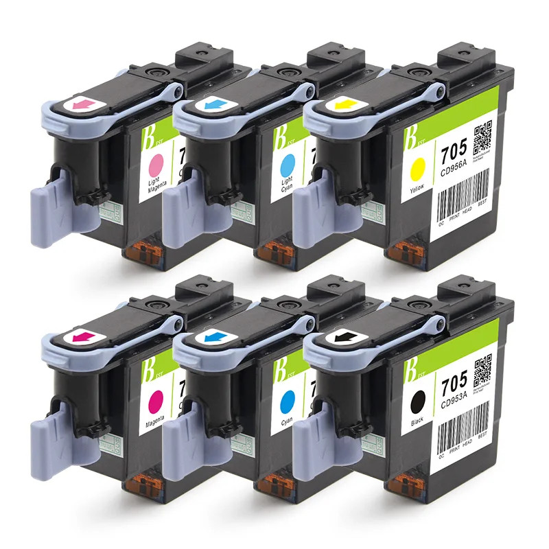 High quality 705 Printhead Print Head for HP 5100 Printer 6pcs/set