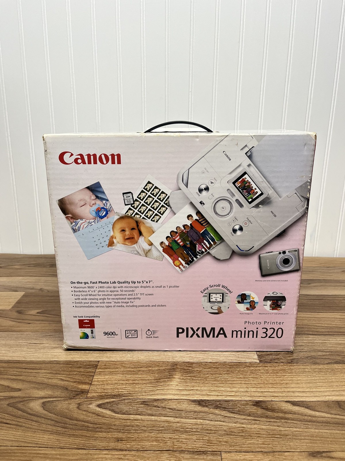Canon PIXMA mini320 Compact Photo Printer Open Box 2172B002 New Unused Bundle